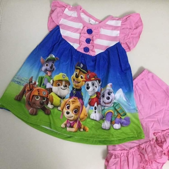 Paw patrol cute Pink Shorts Set - Picture 3 of 6